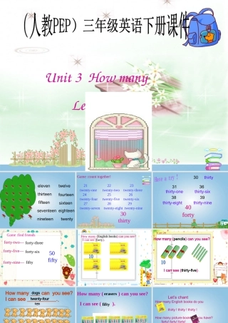 三年级英语下册 Unit 3 Lesson 2(1)课件 人教PEP