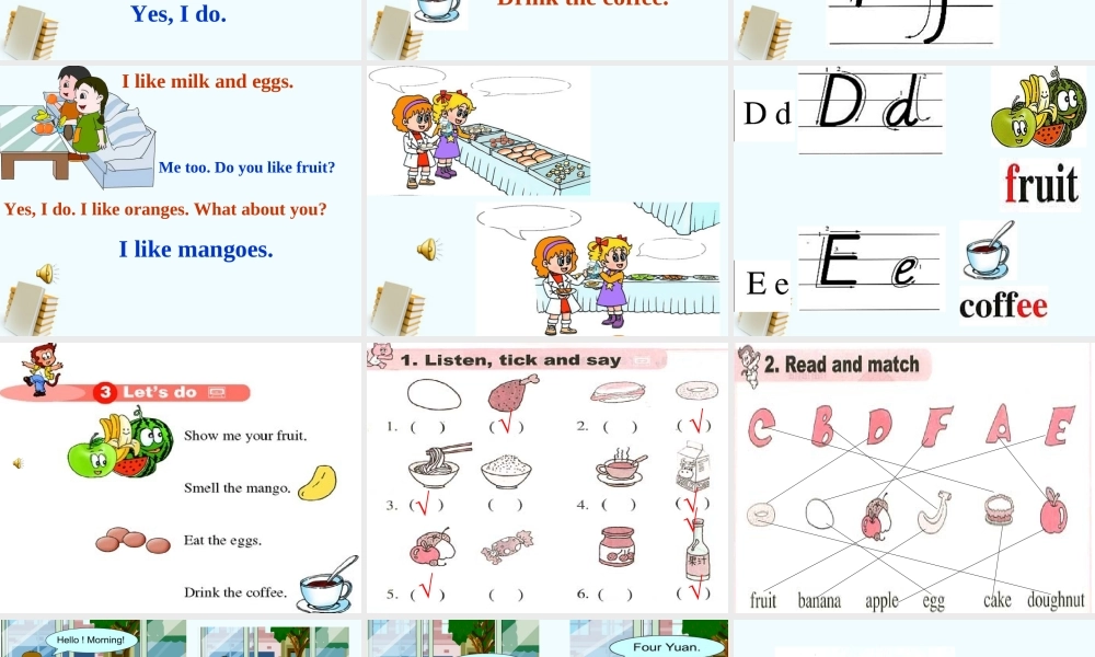 三年级英语下册 unit4 Lesson21课件 人教新版