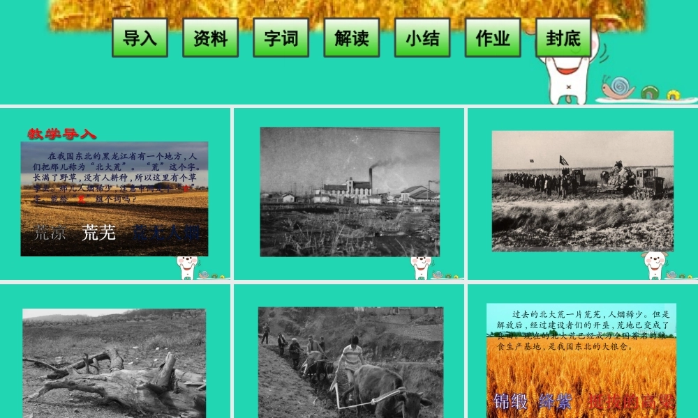 三年级语文上册 第2单元 5北大荒的秋天课件 苏教版-苏教版小学三年级上册语文课件