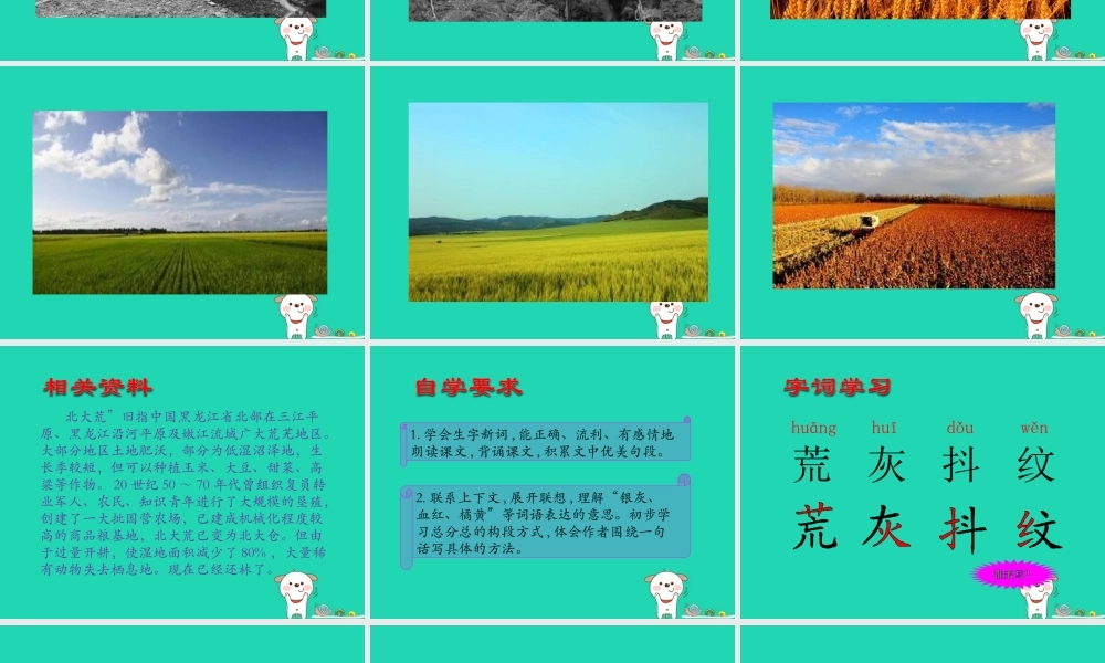 三年级语文上册 第2单元 5北大荒的秋天课件 苏教版-苏教版小学三年级上册语文课件