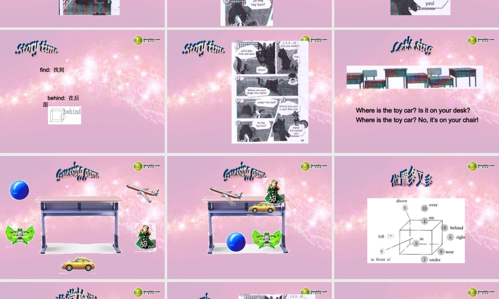 三年级英语下册 Unit4 Where is my car第六课时课件 人教PEP（标准版）