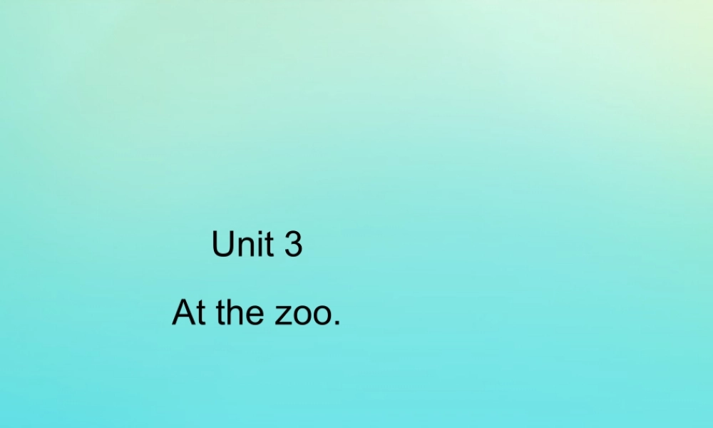 三年级英语下册 Unit 3 At the zoo Part B习题课件 人教PEP版-人教PEP小学三年级下册英语课件