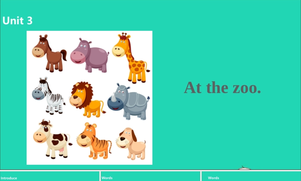 三年级英语下册 Unit 3 At the zoo（第2课时）课件 人教PEP版-人教PEP小学三年级下册英语课件