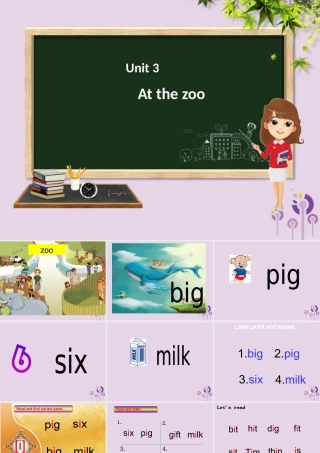 三年级英语下册 Unit 3 At the zoo（第3课时）课件 人教PEP版-人教PEP小学三年级下册英语课件