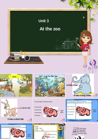 三年级英语下册 Unit 3 At the zoo（第4课时）课件 人教PEP版-人教PEP小学三年级下册英语课件