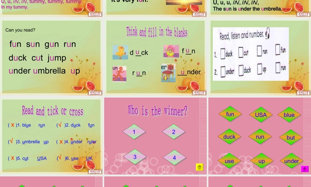 三年级英语下册 Unit 4 Do you like pears Part A课件 人教PEP