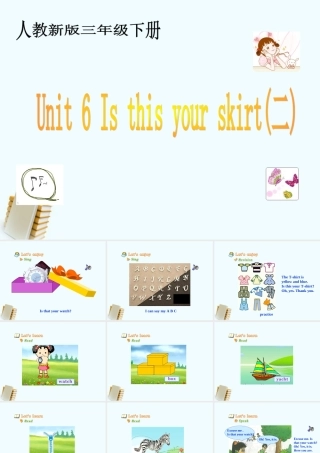 三年级英语下册 unit6 (二)课件 人教新版