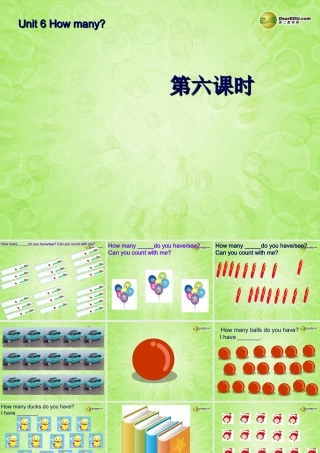三年级英语下册 Unit6 How many第六课时课件 人教PEP（标准版）