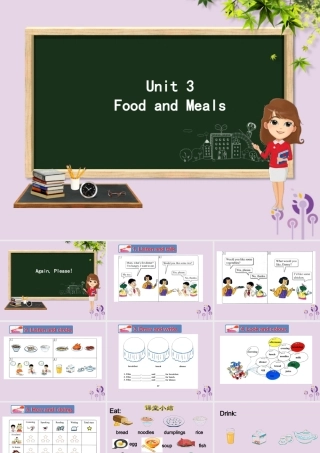 三年级英语下册 Unit 3 Food and Meals Again，Please课件 冀教版（三起）-冀教版小学三年级下册英语课件