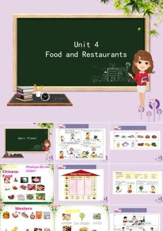 三年级英语下册 Unit 4 Food and Restaurants Again，Please课件 冀教版（三起）-冀教版小学三年级下册英语课件
