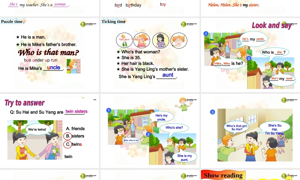 三年级英语下册 Unit8 Story time课件 牛津译林版