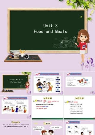 三年级英语下册 Unit 3 Food and Meals Lesson 14 Would You Like Some Soup课件 冀教版（三起）-冀教版小学三年级下册英语课件