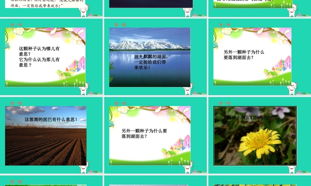 三年级语文上册 第3单元 8蒲公英（第2课时）课件 苏教版-苏教版小学三年级上册语文课件