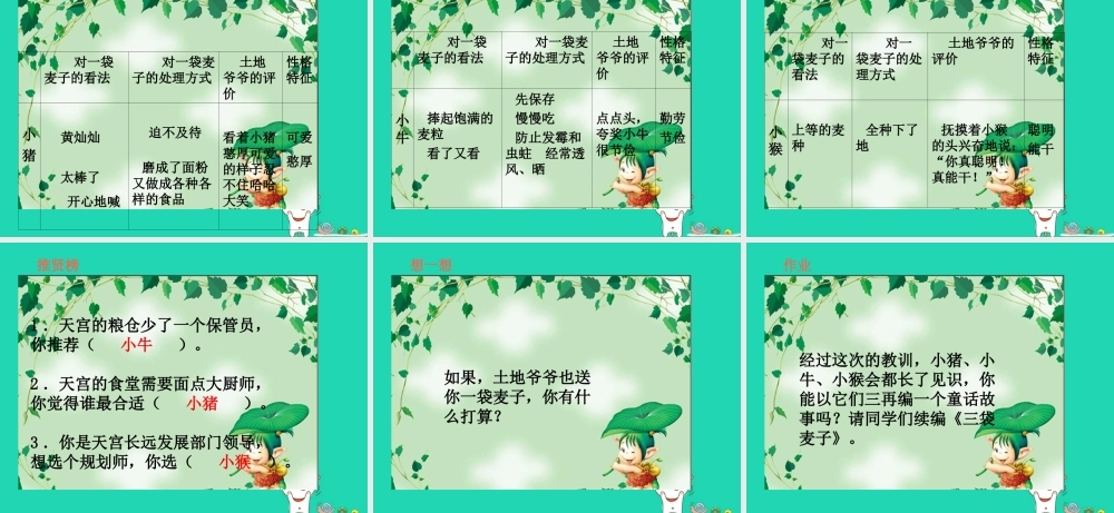 三年级语文上册 第3单元 9三袋麦子（第2课时）课件 苏教版-苏教版小学三年级上册语文课件