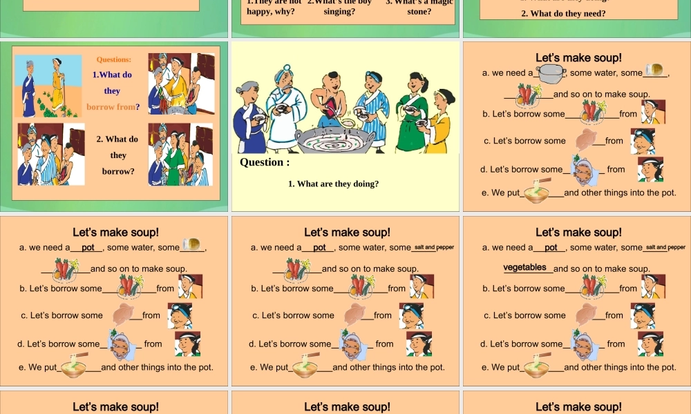 三年级英语下册 Unit 3 Food and Meals Lesson 18 The Magic Stone课件 冀教版（三起）-冀教版小学三年级下册英语课件