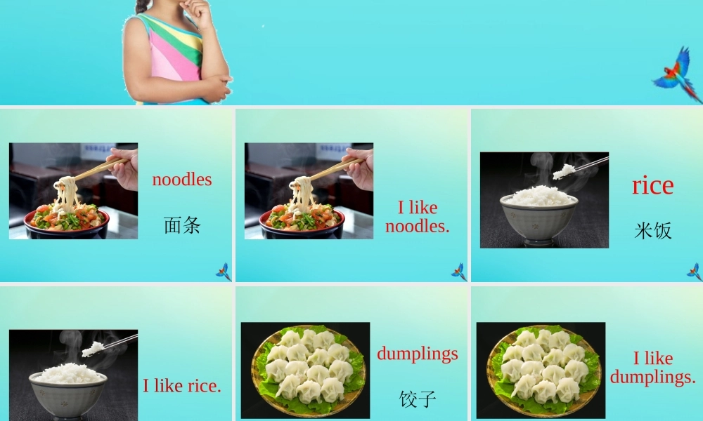 三年级英语下册 Unit 3 Food Part A课件1 闽教版（三起）-闽教版小学三年级下册英语课件