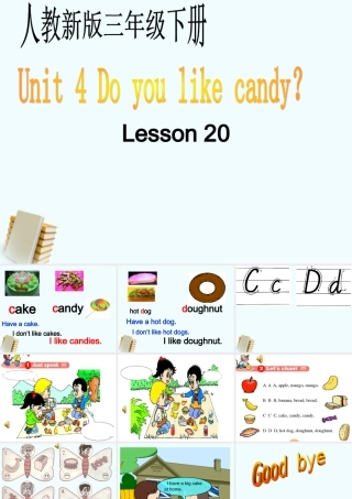 三年级英语下册 Unit 4 Lesson 20(2)课件 人教新版