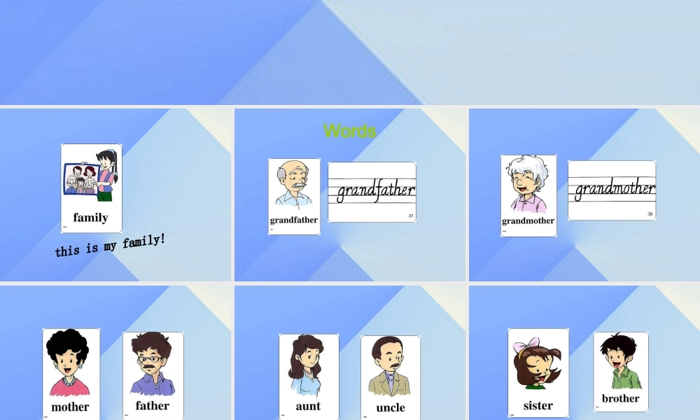 三年级英语下册《My family》（Lesson 80）课件 人教新起点-人教新起点小学三年级下册英语课件