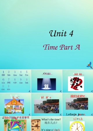 三年级英语下册 Unit 4 Time Part A课件1 闽教版（三起）-闽教版小学三年级下册英语课件