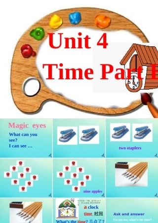 三年级英语下册 Unit 4 Time Part B课件1 闽教版（三起）-闽教版小学三年级下册英语课件