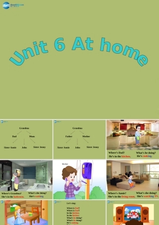 三年级英语下册《Unit 6 At home》课件2 深港朗文版