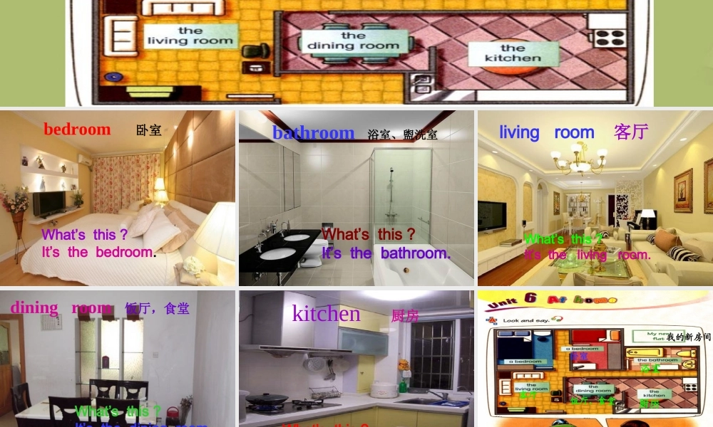 三年级英语下册《Unit 6 At home》课件4 深港朗文版