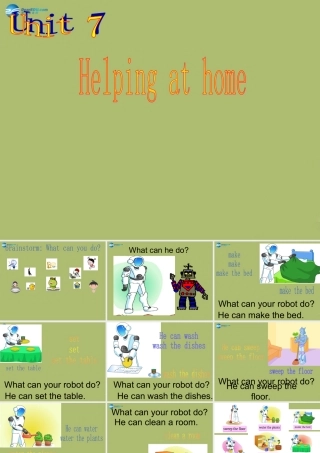 三年级英语下册《Unit 7 Helping at home》课件2 深港朗文版