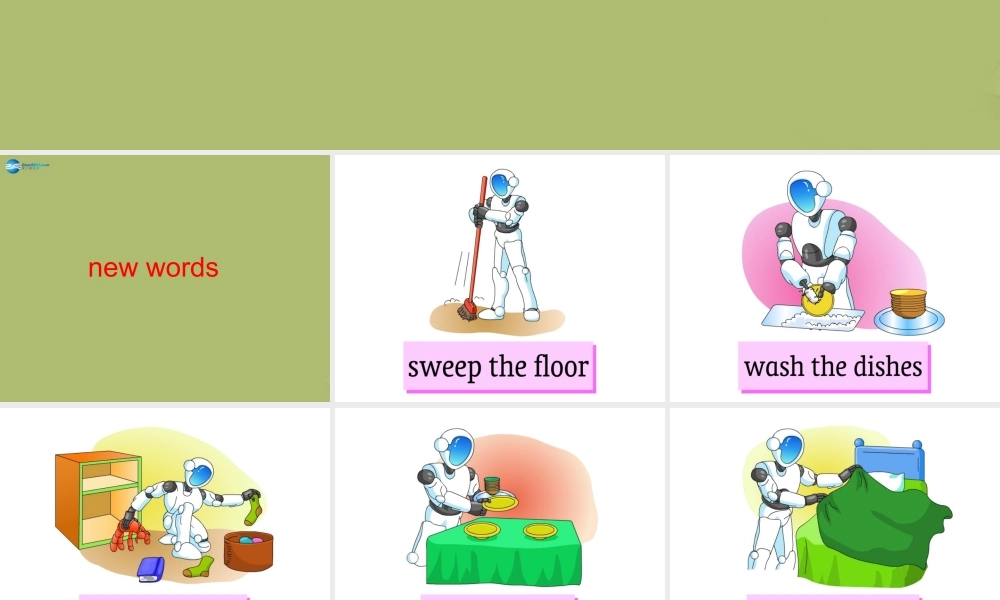 三年级英语下册《Unit 7 Helping at home》课件4 深港朗文版