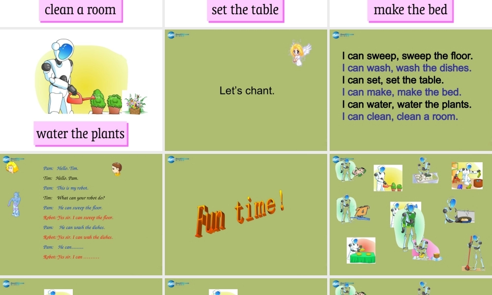 三年级英语下册《Unit 7 Helping at home》课件4 深港朗文版