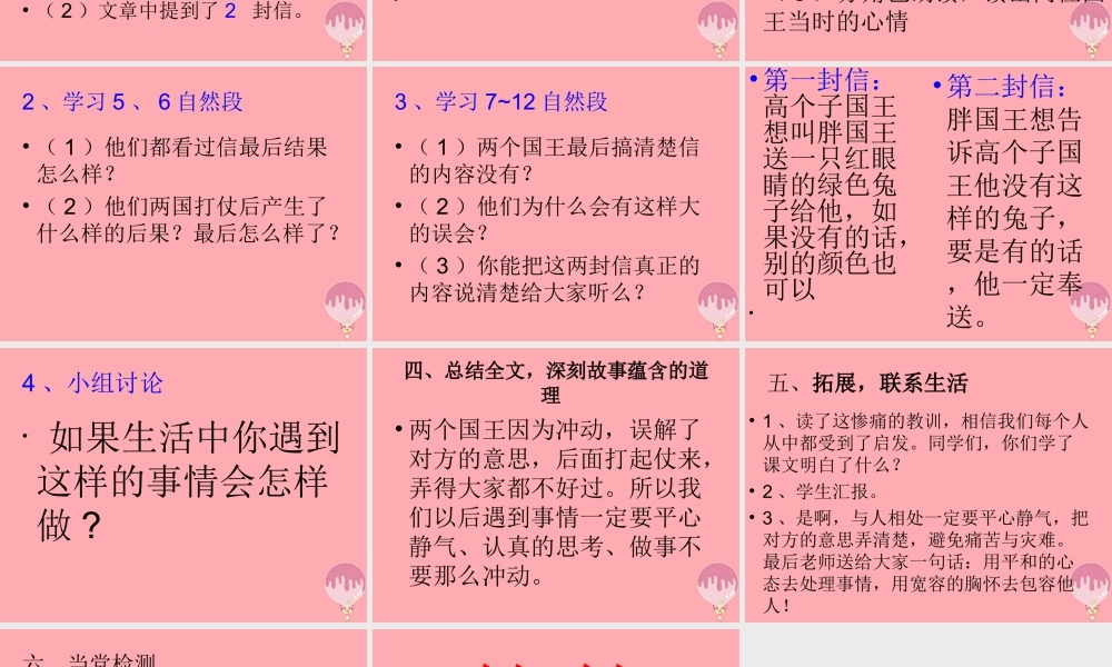 三年级语文上册 第七单元 国王的信课件1 湘教版-湘教版小学三年级上册语文课件