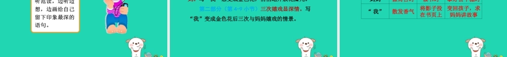 三年级语文上册 1《奇思妙想》金色花（第1课时）课件 长春版