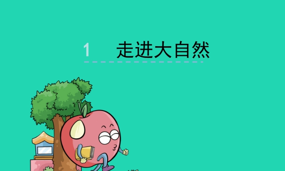 三年级语文上册 第一单元 1 走进大自然课件 冀教版