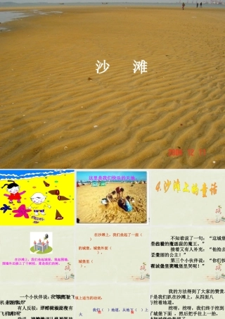 三年级语文上册 第4课 沙滩上的童话课件 语文S版