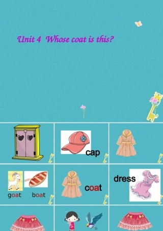 三年级英语下册 Unit 4 Whose Coat Is This课件3 陕旅版-陕旅版小学三年级下册英语课件