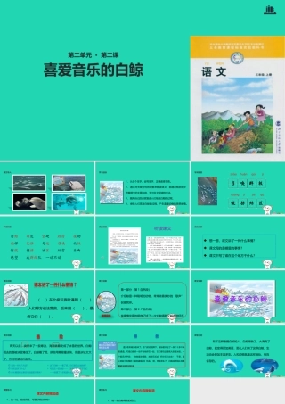 三年级语文上册 2《声音》喜爱音乐的白鲸课件4 北师大版-北师大版小学三年级上册语文课件