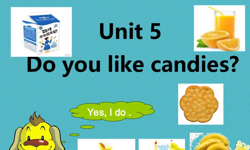 三年级英语下册 Unit 5 Do You Like Candies课件3 陕旅版-陕旅版小学三年级下册英语课件