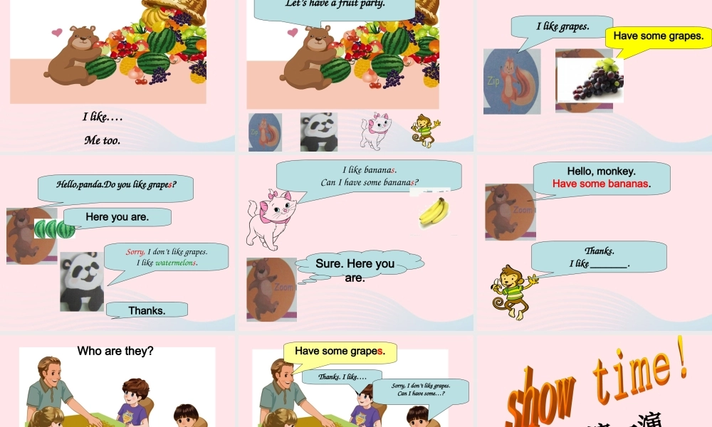 三年级英语下册 Unit 5 Do you like pears B Let's talk教学课件 人教PEP-人教PEP小学三年级下册英语课件