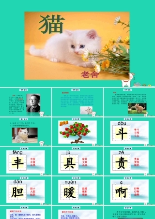 三年级语文上册 3《人类的朋友》猫教学课件 长春版