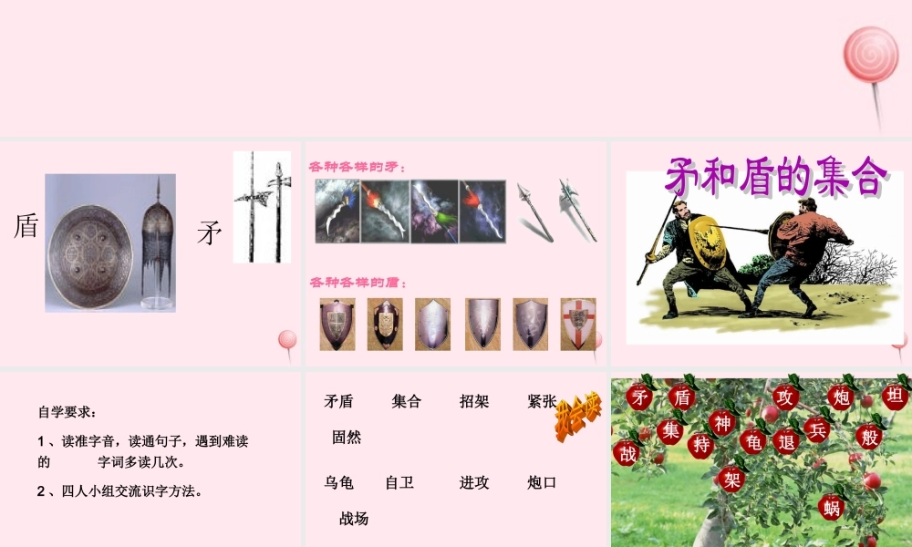 三年级语文上册 第七组 25《矛和盾的集合》课堂教学课件2 新人教版-新人教版小学三年级上册语文课件