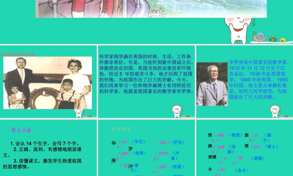 三年级语文上册 3《祖国在我心中》回自己的祖国去课件2 北师大版-北师大版小学三年级上册语文课件