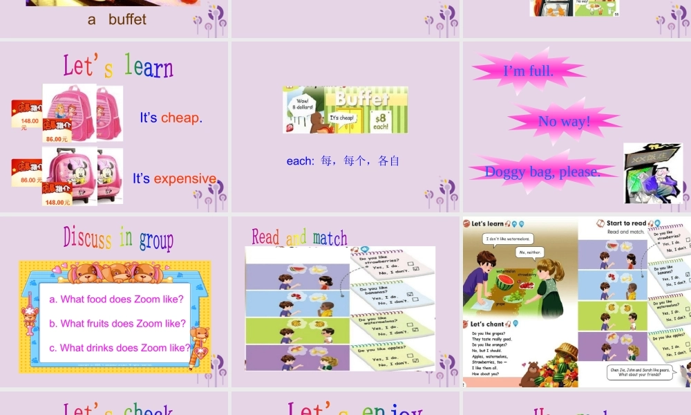 三年级英语下册 Unit 5 Do you like pears（第6课时）课件 人教PEP版-人教PEP小学三年级下册英语课件