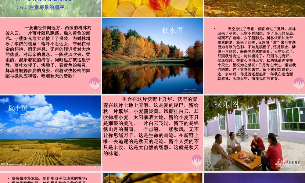 三年级语文上册 第一单元 秋天的味道课件3 长春版-长春版小学三年级上册语文课件