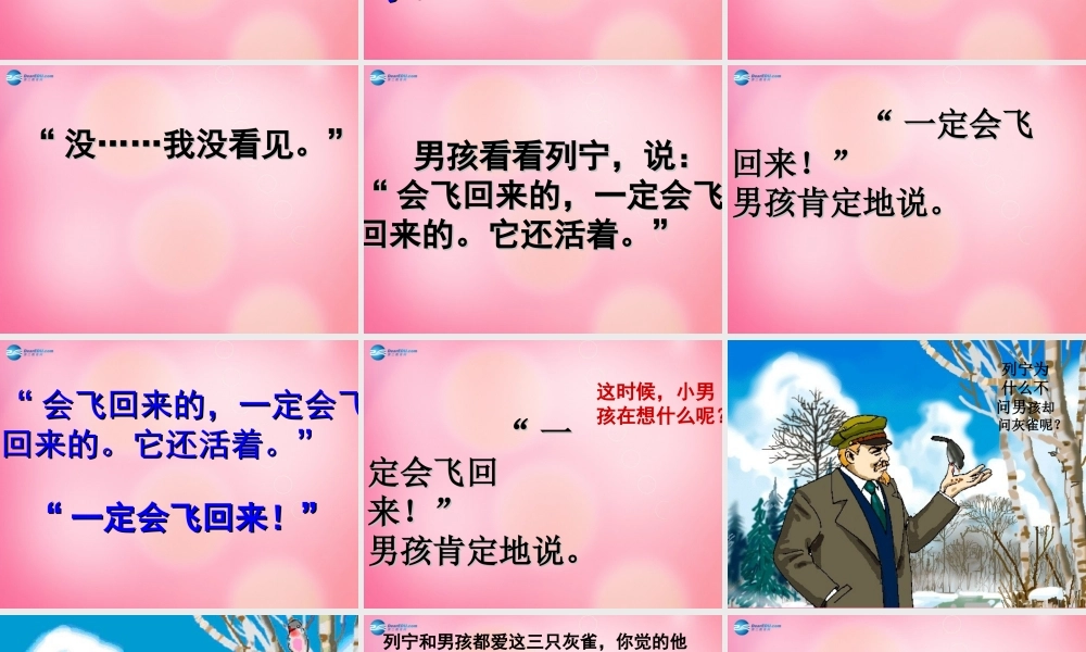 三年级语文上册 5.灰雀课件 新人教版-新人教版小学三年级上册语文课件