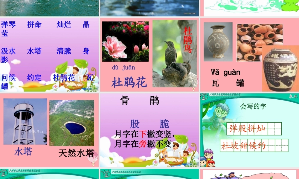三年级语文上册 第一单元 泉水课件3 鄂教版-鄂教版小学三年级上册语文课件