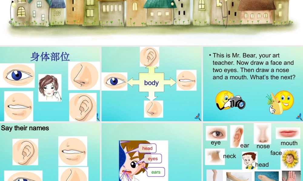 三年级英语下册 Unit 5 Parts of the Body Part A课件2 闽教版（三起）-闽教版小学三年级下册英语课件