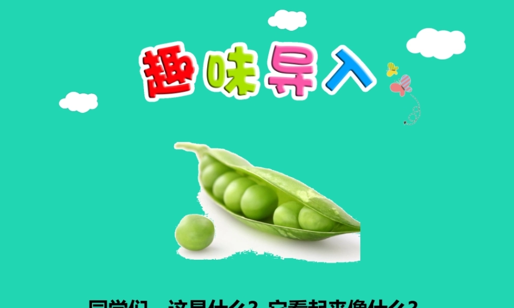 三年级语文上册 5《美好的愿望》一粒小豌豆（第1课时）课件 长春版