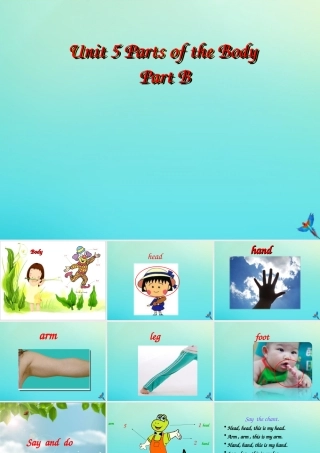 三年级英语下册 Unit 5 Parts of the Body Part B课件1 闽教版（三起）-闽教版小学三年级下册英语课件