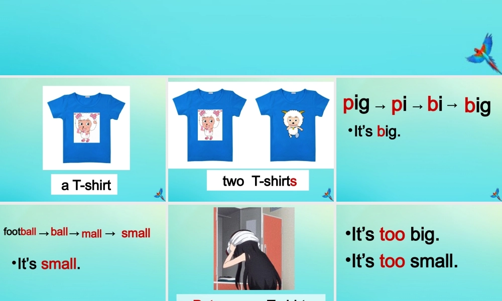 三年级英语下册 Unit 6 Clothes（1）Part A课件3 闽教版（三起）-闽教版小学三年级下册英语课件