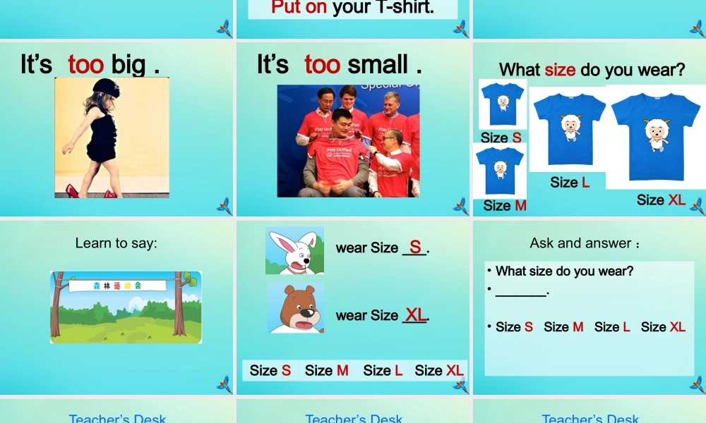 三年级英语下册 Unit 6 Clothes（1）Part A课件3 闽教版（三起）-闽教版小学三年级下册英语课件