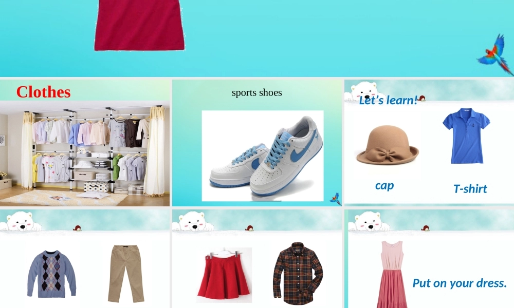 三年级英语下册 Unit 6 Clothes（1）Part B课件2 闽教版（三起）-闽教版小学三年级下册英语课件